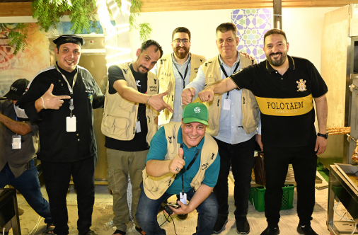 Staff team photo at event